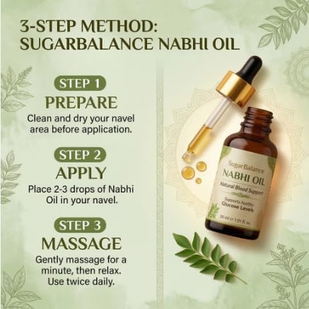 Advanced Nabhi Oil Blood Sugar Support Herbal Navel Care Oil (Pack Of 2