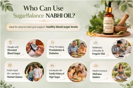 Advanced Nabhi Oil Blood Sugar Support Herbal Navel Care Oil (Pack Of 2